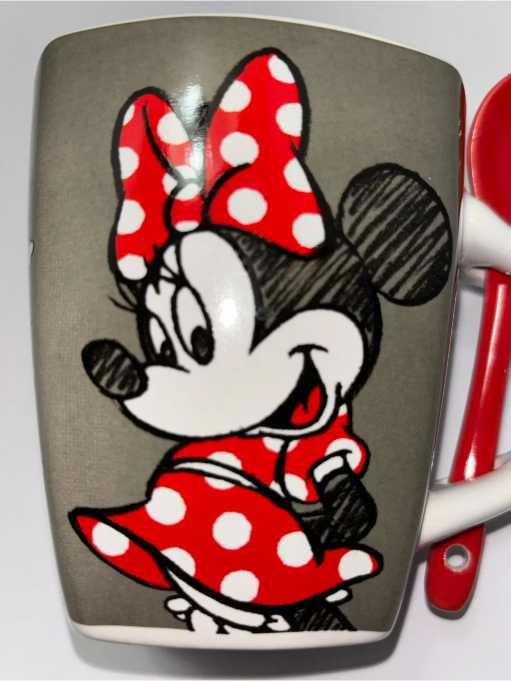 Disney Mug & Stirring Spoon Jerry Leigh Mickey Minnie Today Going To Be Amazing